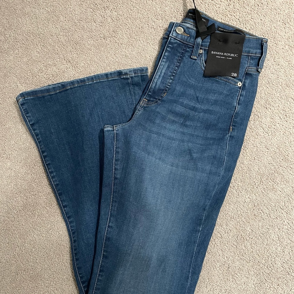 Banana Republic High Rise Flares